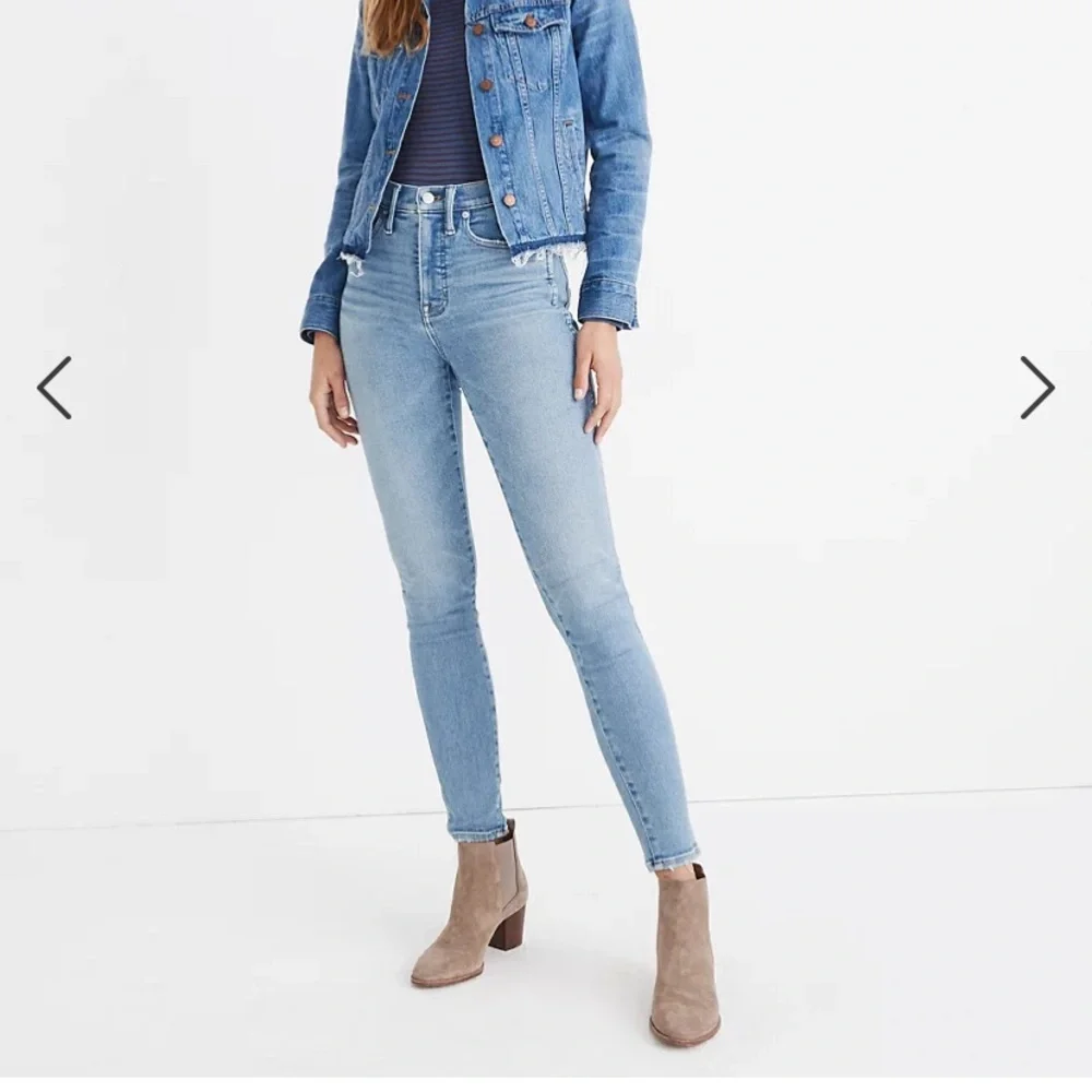 Madewell 10” High Rise Skinny Jeans Hamden Wash SZ 29 AF 685 - Picture 10 of 10